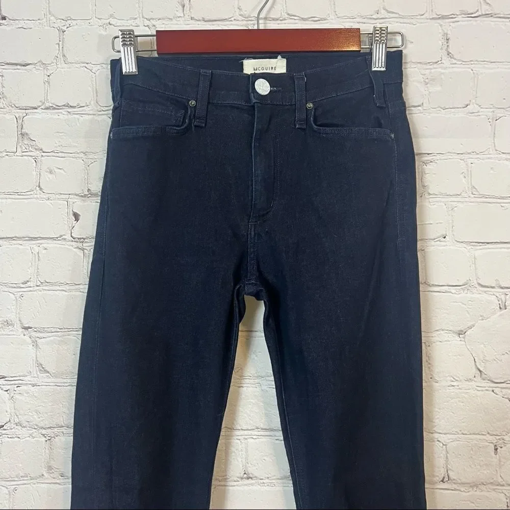 MCGUIRE Newton High Waist Skinny Jeans size 25 Dark Wash